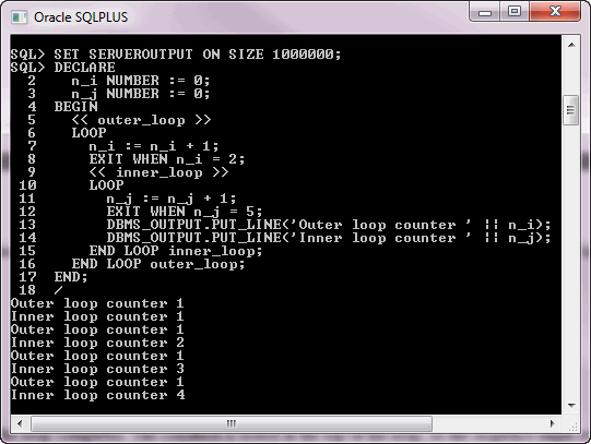 dbms_output. DBMS_OUTPUT.