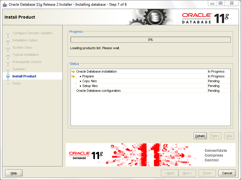 install oracle step 7